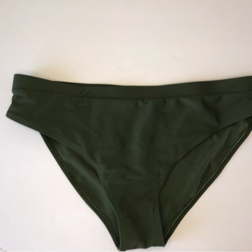 Olive Green Basic Bikini Bottoms Size 3XL